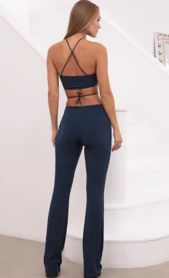 LUCY IN THE SKY Two-Piece Sets|Pants^Two Piece Pant Set In Navy