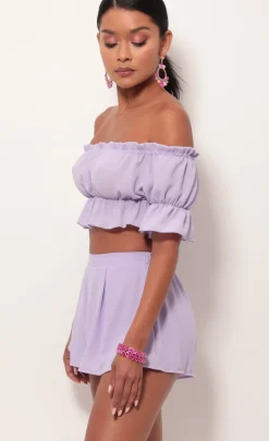 LUCY IN THE SKY Two-Piece Sets|Shorts^Two Piece Set In Lavender