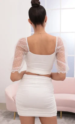 LUCY IN THE SKY Two-Piece Sets^Two Piece Set In White