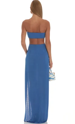 LUCY IN THE SKY Two-Piece Sets^Two Piece Skirt Set In Blue