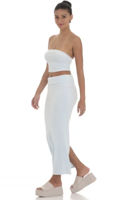 LUCY IN THE SKY Two-Piece Sets^Velour Two Piece Set In Light Blue