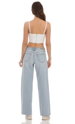 LUCY IN THE SKY Jeans^Wide Leg Jeans In Light Denim
