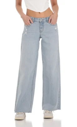 LUCY IN THE SKY Jeans^Wide Leg Jeans In Light Denim